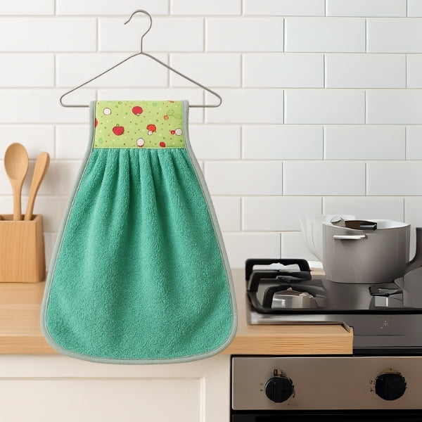 Microfiber Hanging Kitchen Towel with Loop – 38×28 cm (Multi-Color) - DK Store