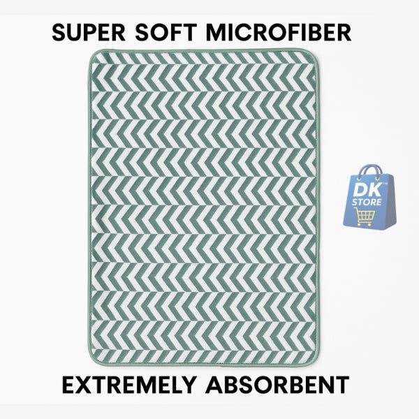 Coral Fleece Bath Towel 55x27in - Super Soft Quick Dry (Green Color)