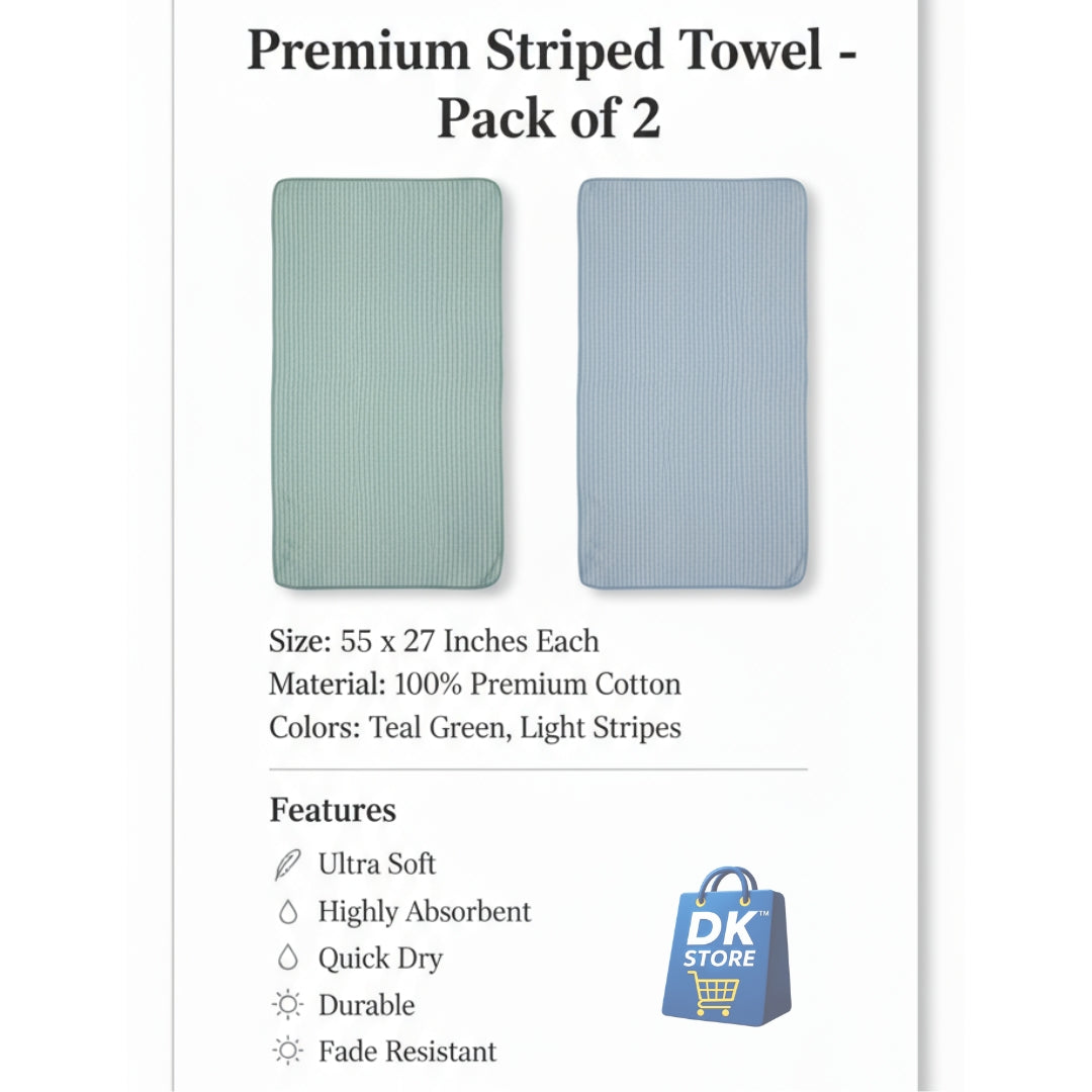 Coral Fleece Bath Towel 55x27in - Super Soft Quick Dry ( Teal Green Light Blue Color)