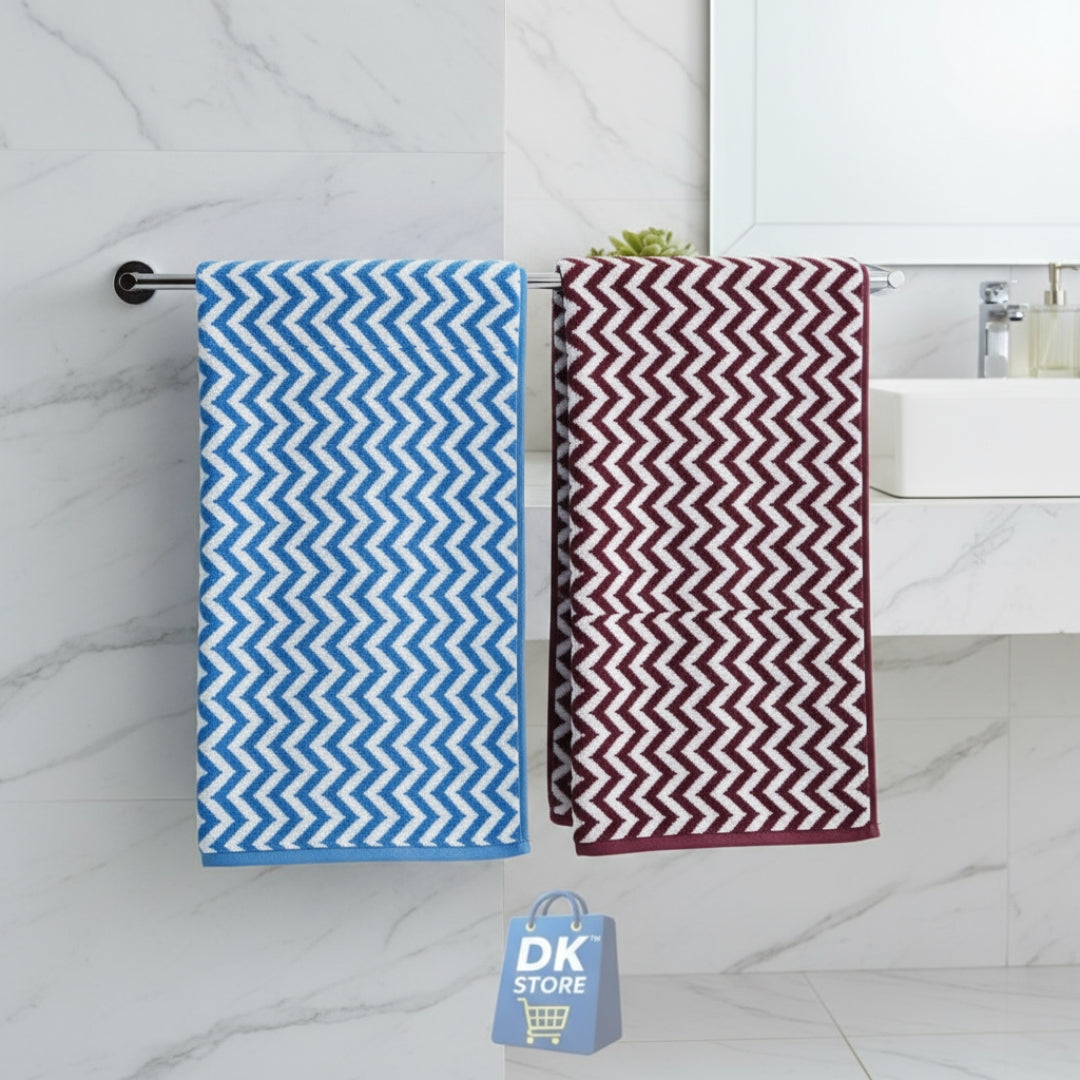 Coral Fleece Bath Towel 55x27in - Super Soft Quick Dry ( Blue, Maron Color)