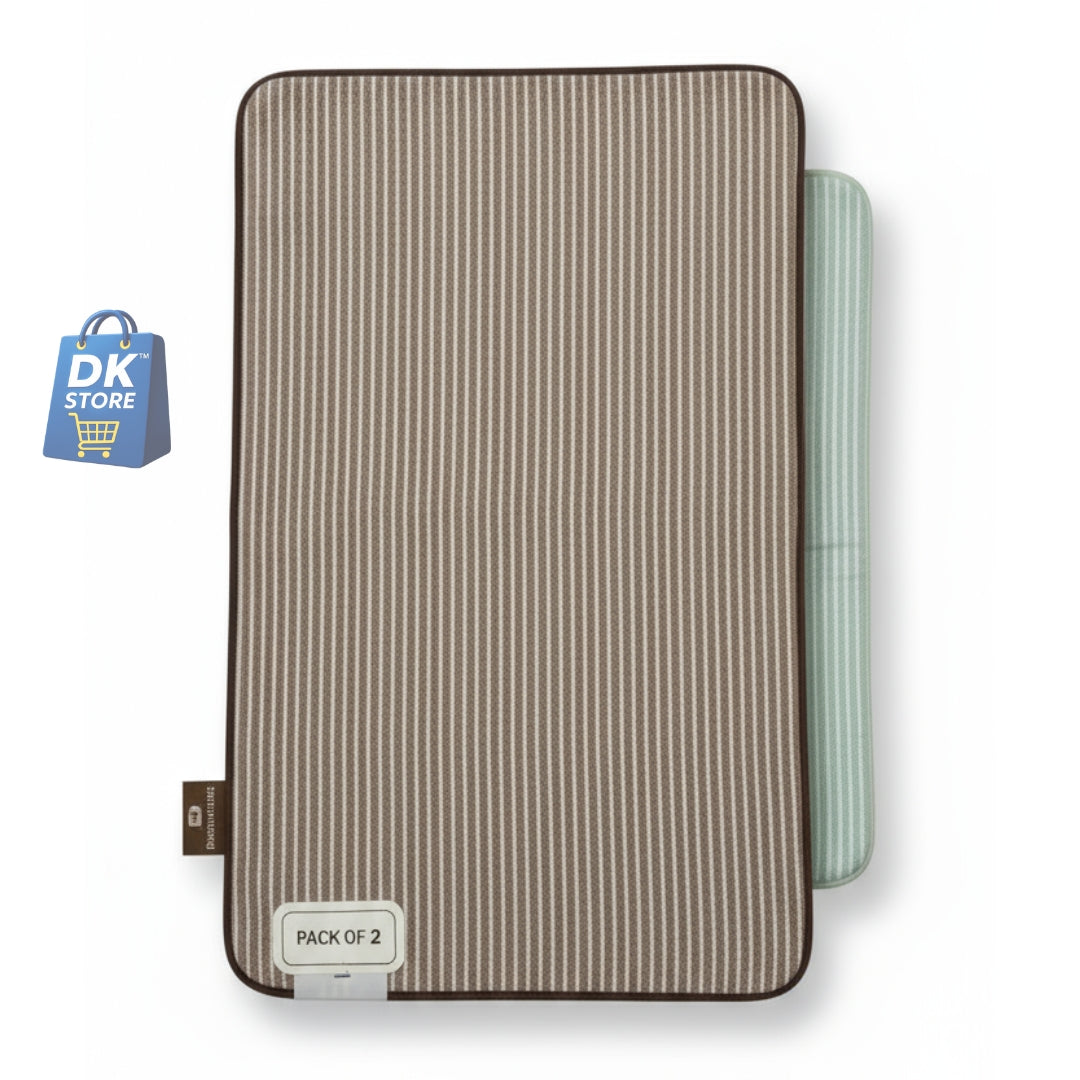 Coral Fleece Bath Towel 55x27in - Super Soft Quick Dry ( Brown, Light Green Color)