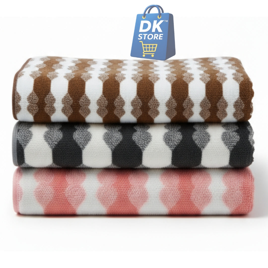 Coral Fleece Bath Towel 55x27in - Super Soft Quick Dry ( Brown, Black, Pink Color)