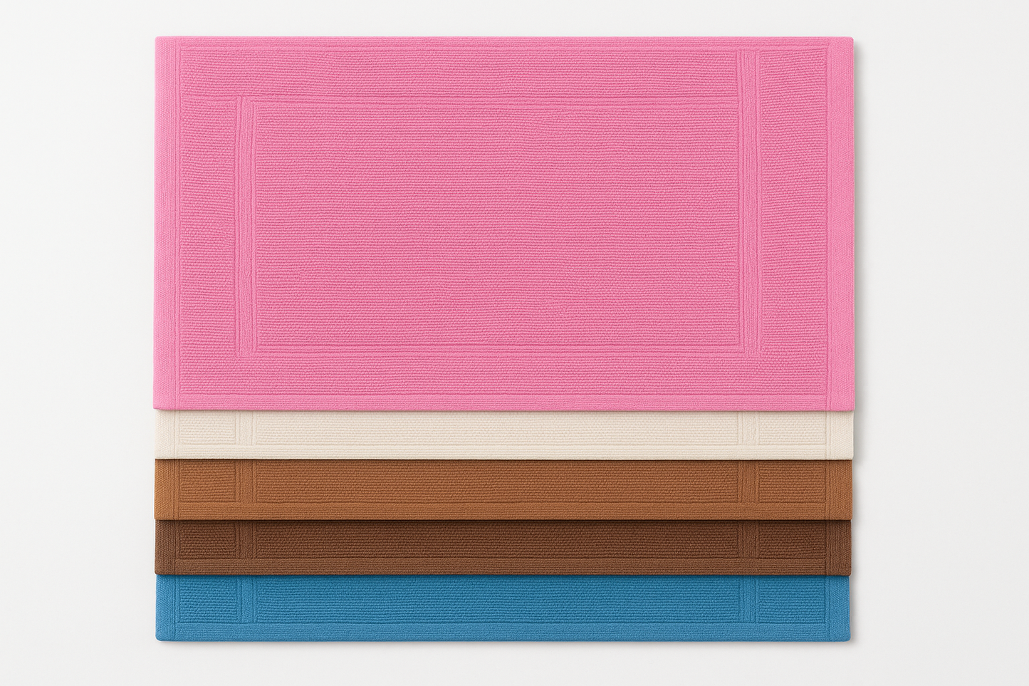 Cotton Hand Towel 11x17 inch - Super Soft Quick Dry ( Blue, Brown, Orange,White, Pink) (Pack 5)