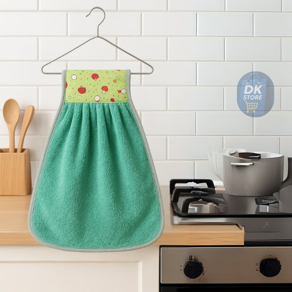 Microfiber Hanging Kitchen Towel with Loop – 38×28 cm (Pack of 3, Multi-Color) - DK Store