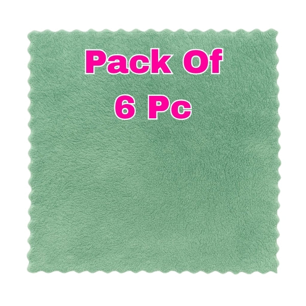 Premium Soft Microfiber Handkerchief – Quick Dry & Super Absorbent Rumal (24×24 cm, Multi-Color) (Pack Of 6) - DK Store