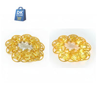 Golden LED Decorative Garland 10 Meter - Swastik Design String Lights with 10 Pieces | Diwali Christmas Festival Decoration