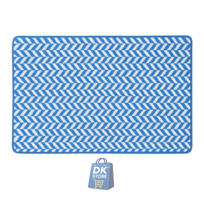 Coral Fleece Bath Towel 55x27in - Super Soft Quick Dry (Blue Color)