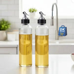 1000ml Glass Oil Dispenser Bottle - Leak Proof Cooking Oil Container with Pourer for Kitchen | Olive Oil Vinegar Dispenser