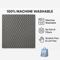 Coral Fleece Bath Towel 55x27in - Super Soft Quick Dry ( Black Color)