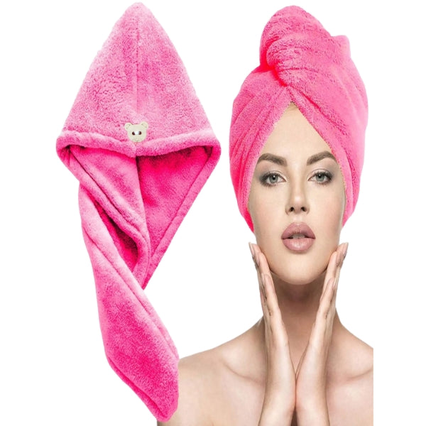 Midastra Microfiber Hair Towel Wrap - Quick Dry Anti-Frizz Turban 65x25cm