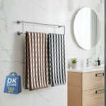 Coral Fleece Bath Towel 55x27in - Super Soft Quick Dry ( Brown, Black Color)