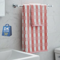 Coral Fleece Bath Towel 55x27in - Super Soft Quick Dry ( PINK Color)