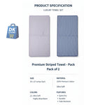 Coral Fleece Bath Towel 55x27in - Super Soft Quick Dry ( Light Purple, Navy Blue Color)