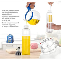 1000ml Glass Oil Dispenser Bottle - Leak Proof Cooking Oil Container with Pourer for Kitchen | Olive Oil Vinegar Dispenser