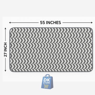 Coral Fleece Bath Towel 55x27in - Super Soft Quick Dry ( Black Color)