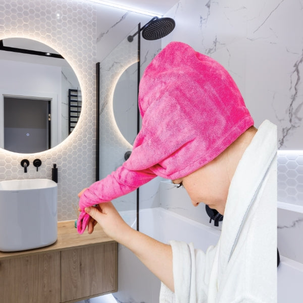 Midastra Microfiber Hair Towel Wrap - Quick Dry Anti-Frizz Turban 65x25cm