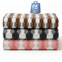 Coral Fleece Bath Towel 55x27in - Super Soft Quick Dry ( Brown, Black, Pink Color)