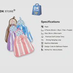 Microfiber Kitchen Towel with Loop - 38x28cm Quick Dry - Blue, Brown, Pink, Purple ( Pack of 4)