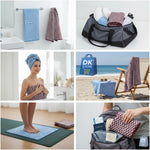 Coral Fleece Bath Towel 55x27in - Super Soft Quick Dry ( Blue, Maron Color)