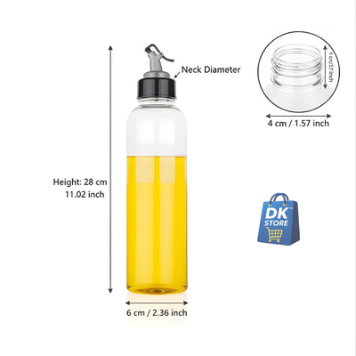 1000ml Glass Oil Dispenser Bottle - Leak Proof Cooking Oil Container with Pourer for Kitchen | Olive Oil Vinegar Dispenser