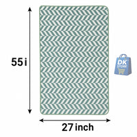 Coral Fleece Bath Towel 55x27in - Super Soft Quick Dry (Green Color)