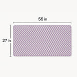 Coral Fleece Bath Towel 55x27in - Super Soft Quick Dry (Purple Color)