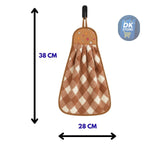 Microfiber Kitchen Towel with Loop - 38x28cm Quick Dry - Blue, Brown, Pink, Purple ( Pack of 4)