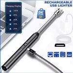 USB Rechargeable Electric Lighter 360° Flexible Neck - Kitchen Gas Stove BBQ Candle Lighter Windproof Flameless Arc Lighter