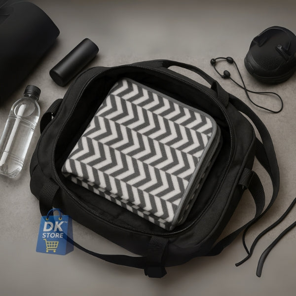 Coral Fleece Bath Towel 55x27in - Super Soft Quick Dry ( Black Color)