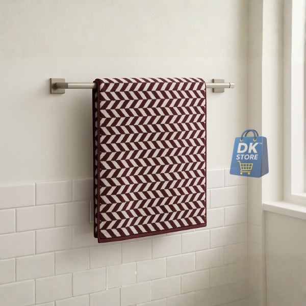 Coral Fleece Bath Towel 55x27in - Super Soft Quick Dry (Maron Color)