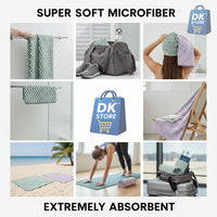 Coral Fleece Bath Towel 55x27in - Super Soft Quick Dry ( Purple, Green Color)