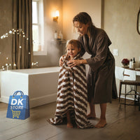 Coral Fleece Bath Towel 55x27in - Super Soft Quick Dry ( Brown Color)