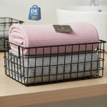 Coral Fleece Bath Towel 55x27in - Super Soft Quick Dry ( Grey,Pink Color)