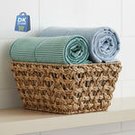 Coral Fleece Bath Towel 55x27in - Super Soft Quick Dry ( Teal Green Light Blue Color)