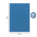 Cotton Hand Towel 11x17 inch - Super Soft Quick Dry ( Blue, Brown) (Pack 2)