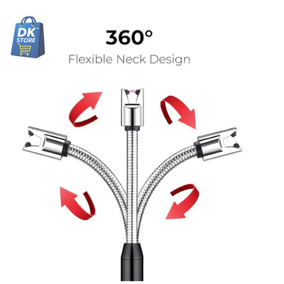 USB Rechargeable Electric Lighter 360° Flexible Neck - Kitchen Gas Stove BBQ Candle Lighter Windproof Flameless Arc Lighter