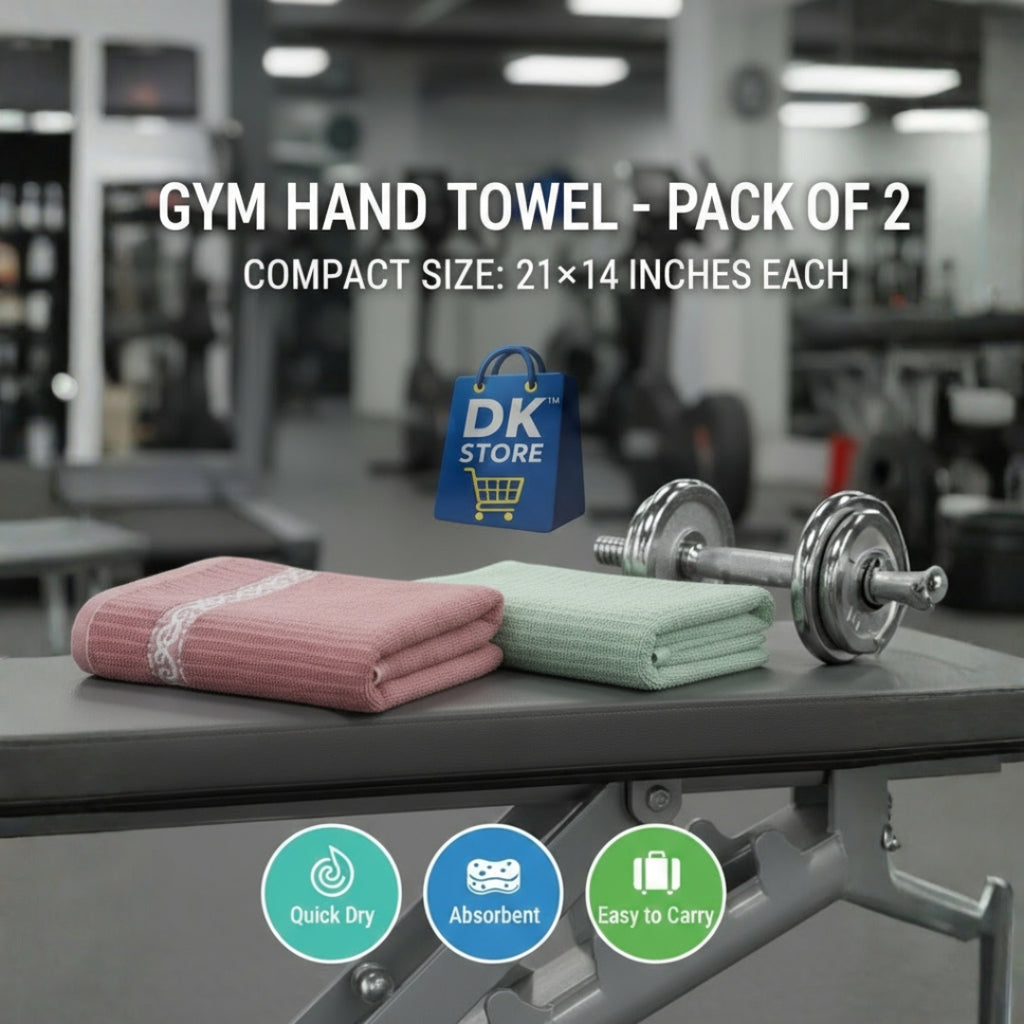 Premium Hand Towel 21x14 Inch - Soft Absorbent Cotton Towel Pink Green Pack of 2 | Bathroom Kitchen Gym Towel
