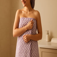 Coral Fleece Bath Towel 55x27in - Super Soft Quick Dry (Purple Color)