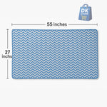 Coral Fleece Bath Towel 55x27in - Super Soft Quick Dry (Blue Color)