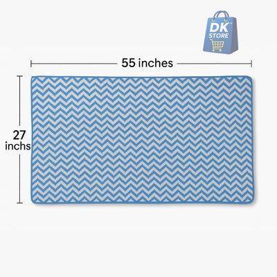 Coral Fleece Bath Towel 55x27in - Super Soft Quick Dry (Blue Color)