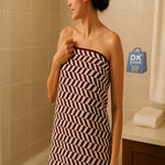 Coral Fleece Bath Towel 55x27in - Super Soft Quick Dry (Maron Color)