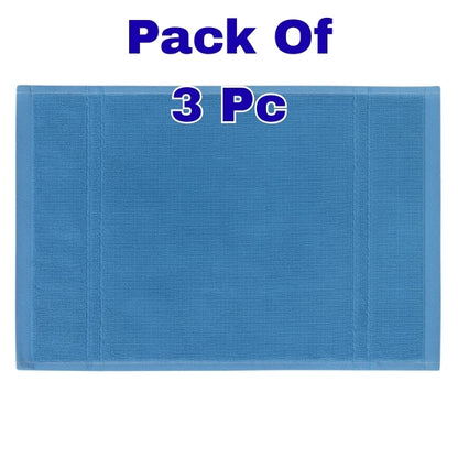 Blue Cotton Hand Towel 11×17 inch – Super Soft & Quick Dry (Pack of 3) Multi Colour - DK Store