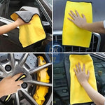 Premium Microfiber Cleaning Cloth – Dual-Sided, 30×40 cm, 500/600 GSM Multi Colour - DK Store