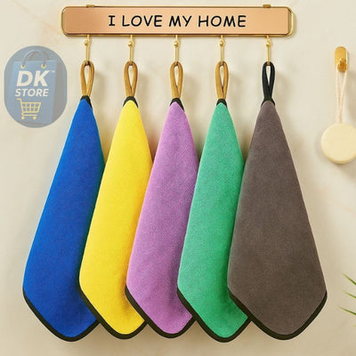 Premium Microfiber Cleaning Cloth – Dual-Sided, 30×40 cm, 500/600 GSM Multi Colour - DK Store