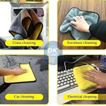 Premium Microfiber Cleaning Cloth – Dual-Sided, 30×40 cm, 500/600 GSM Multi Colour - DK Store