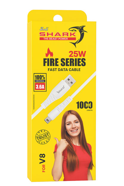 Shark Fire Series 25W fast data cable