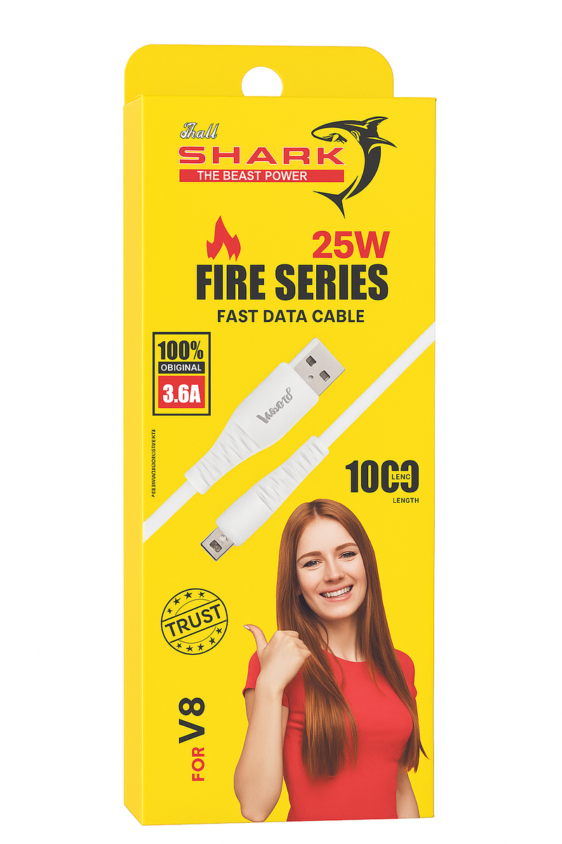 Shark Fire Series 25W fast data cable