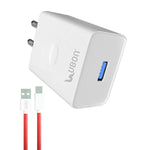 UBON MaxPro CH-163 47W Fast Mobile Charger Type-C Cable Wall Adapter