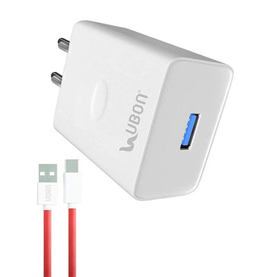 UBON MaxPro CH-163 47W Fast Mobile Charger Type-C Cable Wall Adapter