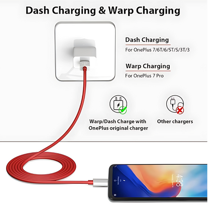 65W Rocket Type-C Cable WR-501 Fast Charging 1.8 Meter Red USB-C Data